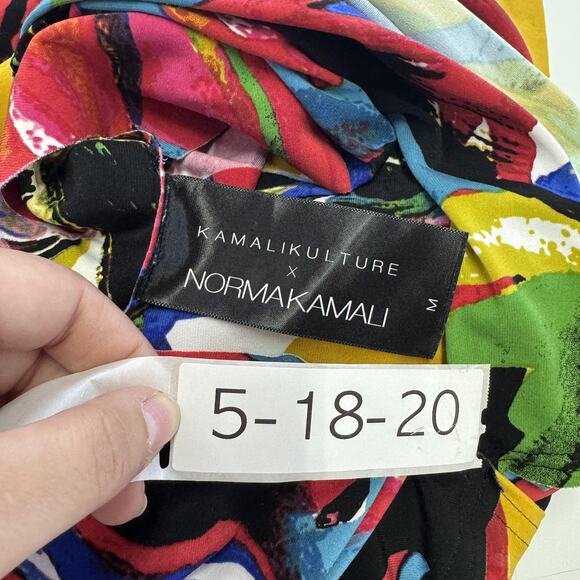 KAMALIKULTURE Norma Kamali Romper Womens Medium Rectangle Plissierter Playsuit - Picture 4 of 9